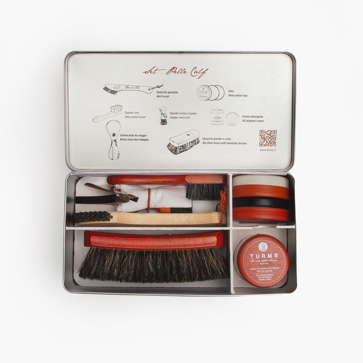 shoecare kit open